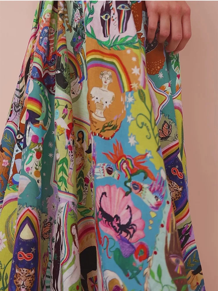 GAELLE - ELEGANT V-NECK LONG DRESS