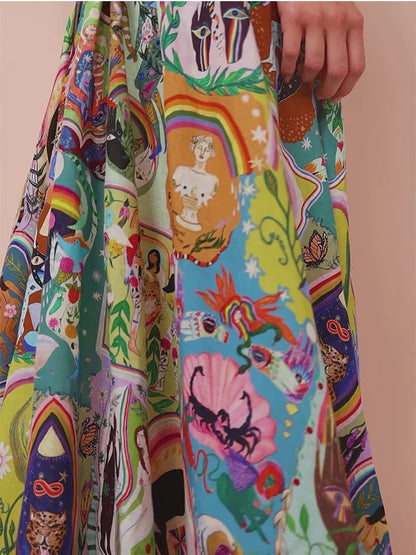 GAELLE - ELEGANT V-NECK LONG DRESS