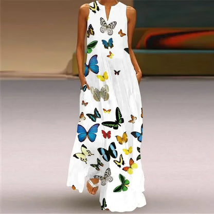 TEZZA - WILDFLOWER FLUTTER DRESS