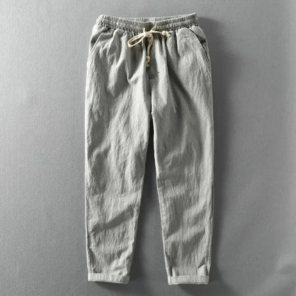 CORDY - RELAXED LINEN PANTS WITH DRAWSTRING