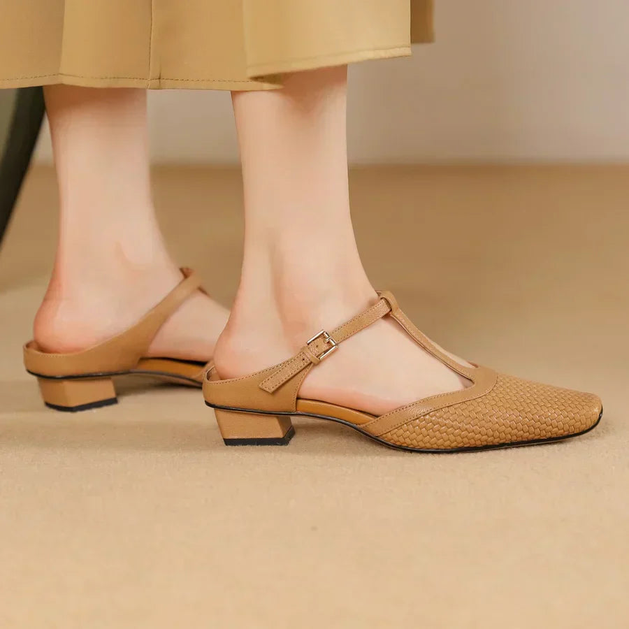 ANN - RENA LEATHER SANDALS