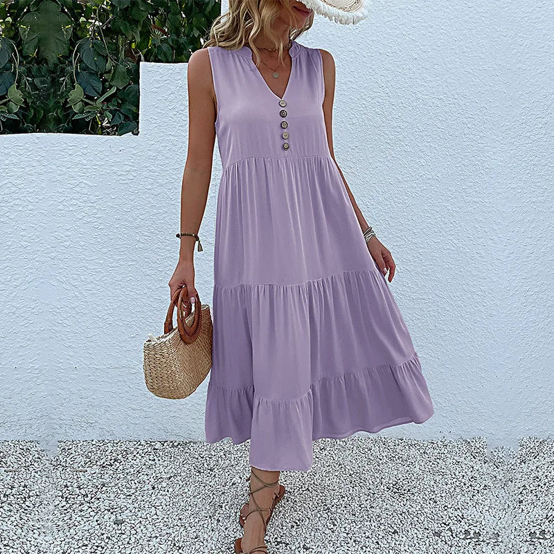 HOLLAND - BREEZY ELEGANT MAXI FLOW DRESS