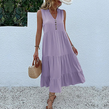 HOLLAND - BREEZY ELEGANT MAXI FLOW DRESS