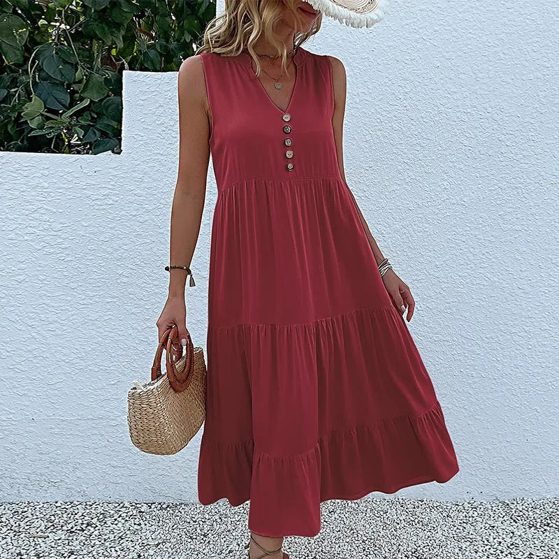 HOLLAND - BREEZY ELEGANT MAXI FLOW DRESS