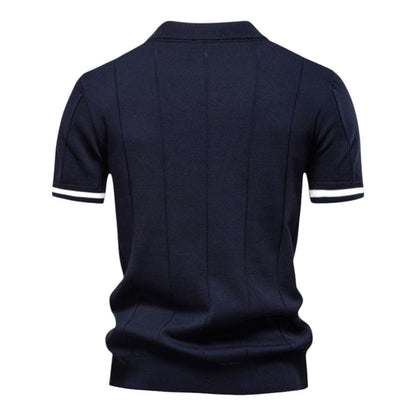 EROSS - MODERN TEXTURED ZIP POLO
