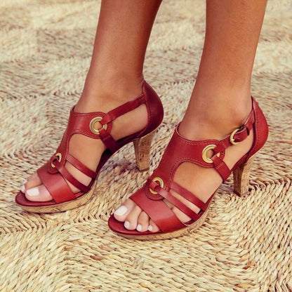 EMBER - ELEGANT OPEN TOE HEELED SANDALS