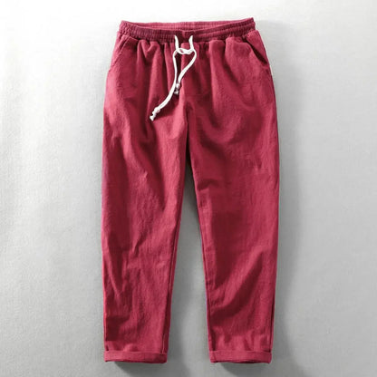 CORDY - RELAXED LINEN PANTS WITH DRAWSTRING