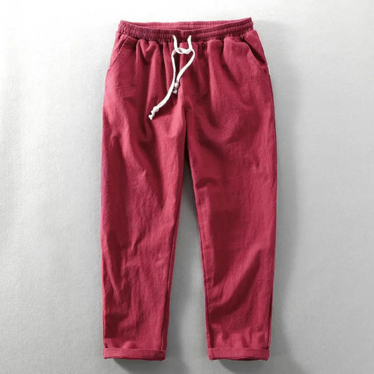 CORDY - RELAXED LINEN PANTS WITH DRAWSTRING