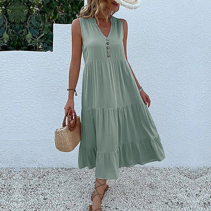 HOLLAND - BREEZY ELEGANT MAXI FLOW DRESS
