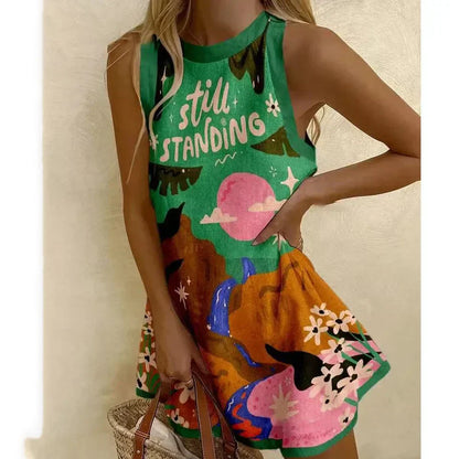 RISABELLE - ART SUMMER DRESS