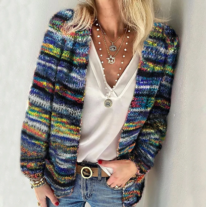 CANDACE - VIBRANT HUES SOFT PLUSH CARDIGAN