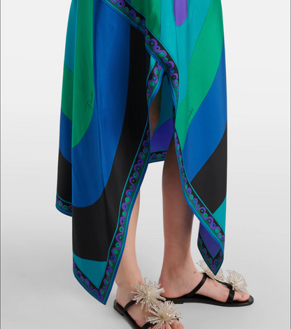 DIAMOND - COBALT JADE VIOLET SILK SET