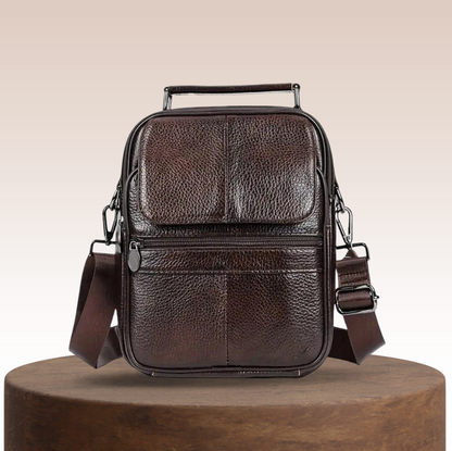 Jasper | Leather Courier Shoulder Bag for Men
