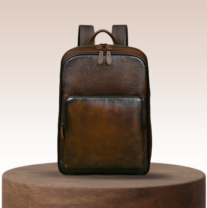 Bennett | Full-Grain Leather “Professor” Laptop Backpack