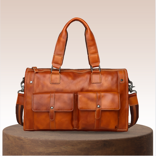 Hawthorne | Oversized Leather Luggage Duffel Bag