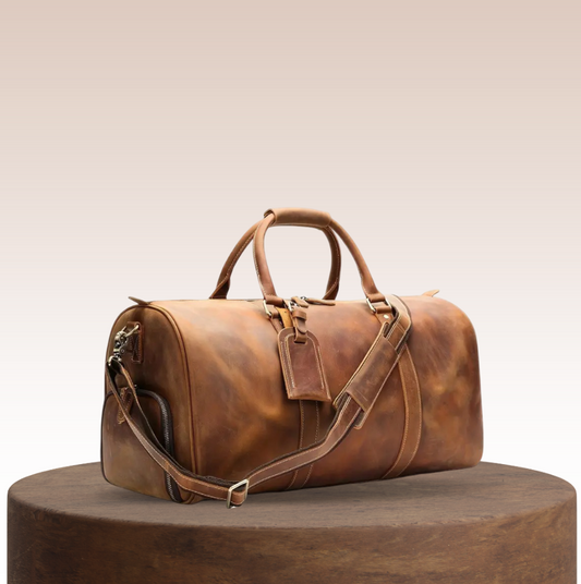 Arden | Classic Leather Duffel Tote