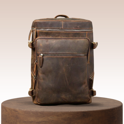 Hanzo | Vintage Leather Laptop Satchel & Travel Backpack