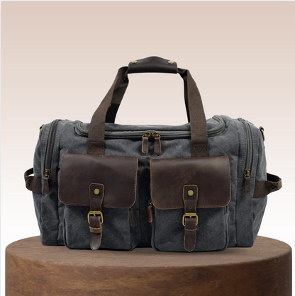 Harlan | Vintage Canvas Weekend Duffel Bag