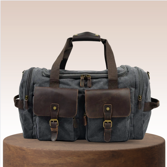 Harlan | Vintage Canvas Weekend Duffel Bag