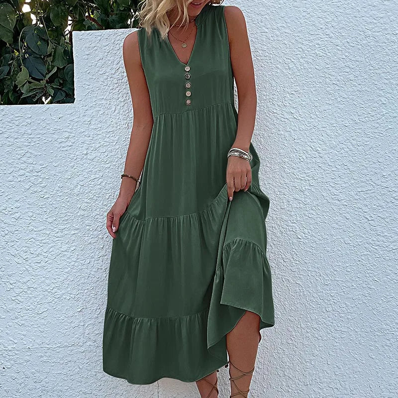 HOLLAND - BREEZY ELEGANT MAXI FLOW DRESS