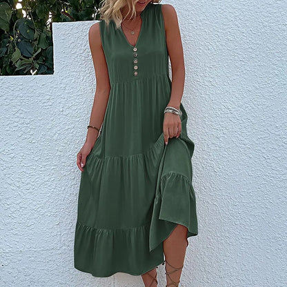 HOLLAND - BREEZY ELEGANT MAXI FLOW DRESS