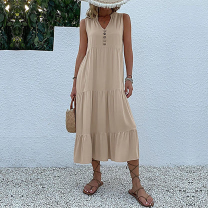 HOLLAND - BREEZY ELEGANT MAXI FLOW DRESS