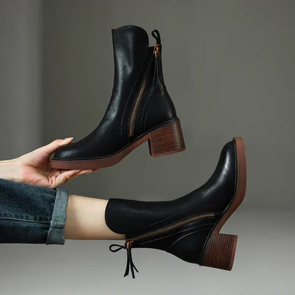 SIONA - GENUINE LEATHER ANKLE BOOTS
