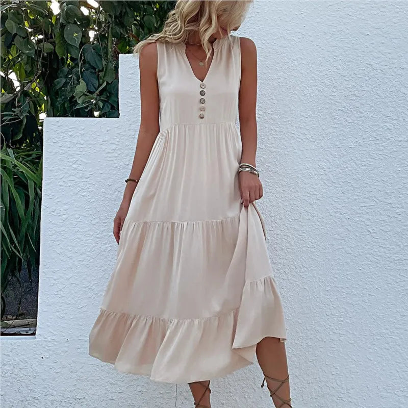 HOLLAND - BREEZY ELEGANT MAXI FLOW DRESS