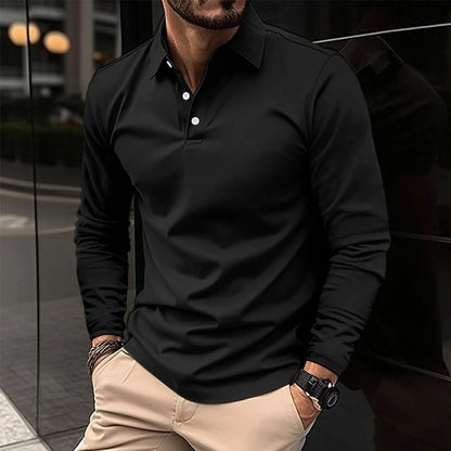 DOUG - RELAXED LONG-SLEEVE POLO