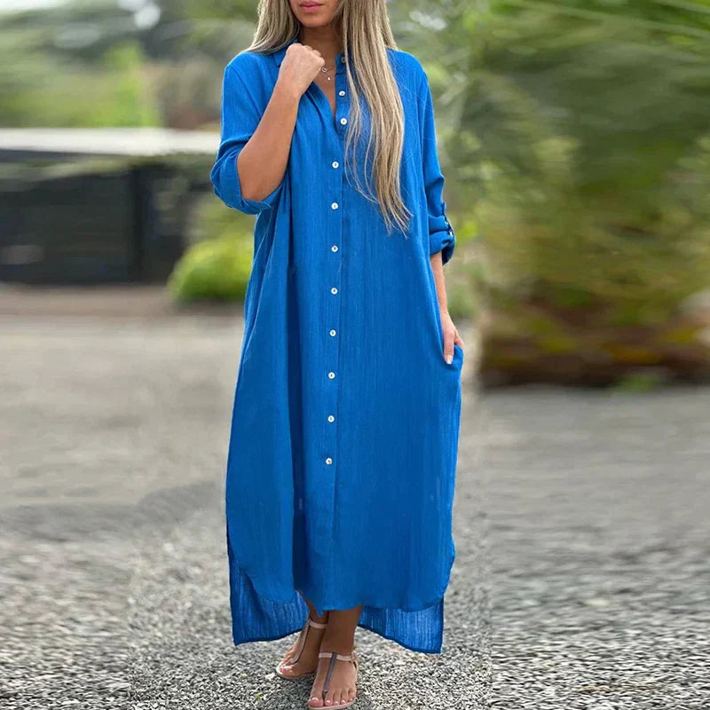 VELINA - RELAXED AIRY & WAIST-FLATTERING DRESS SHIRT