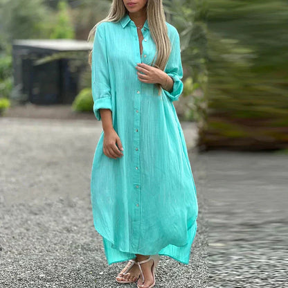 VELINA - RELAXED AIRY & WAIST-FLATTERING DRESS SHIRT