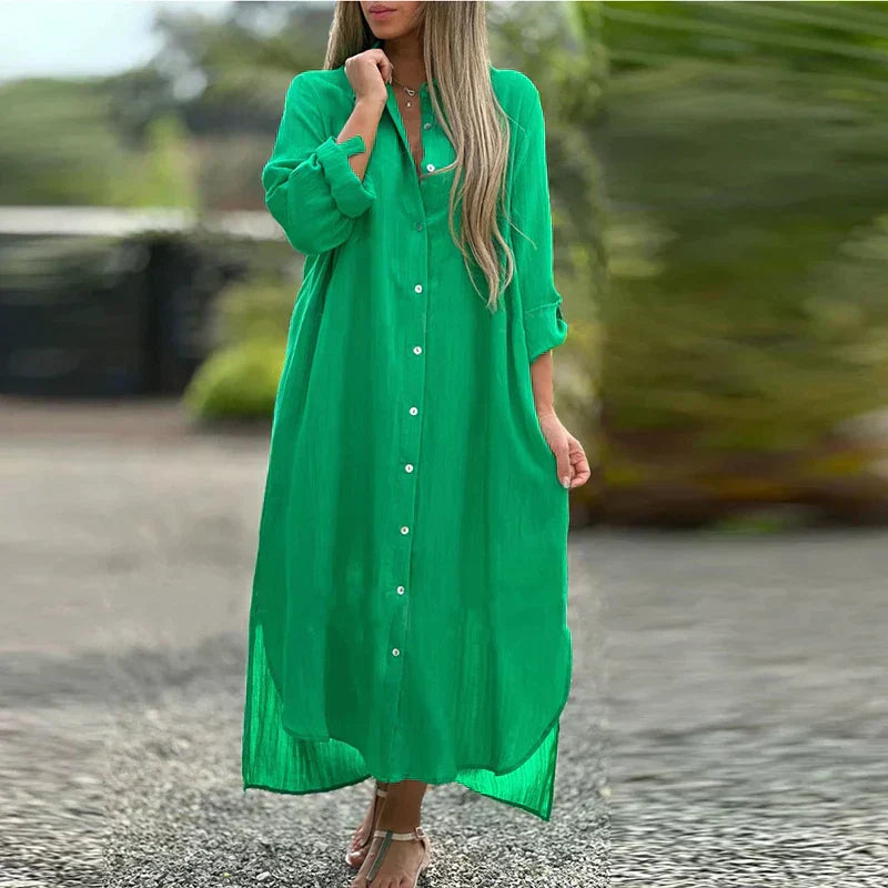 VELINA - RELAXED AIRY & WAIST-FLATTERING DRESS SHIRT