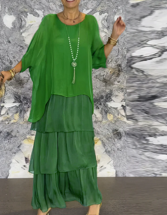 Carolina™ - Elegant Tummy Covering Maxi Dress