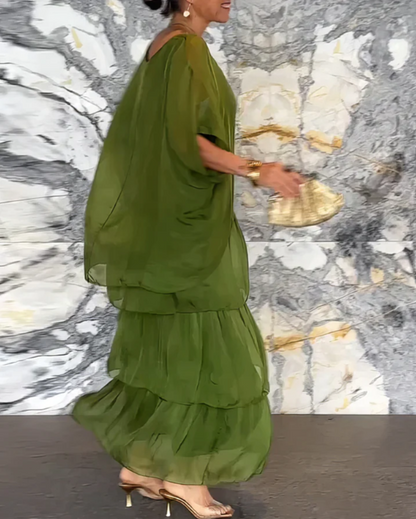 Carolina™ - Elegant Tummy Covering Maxi Dress