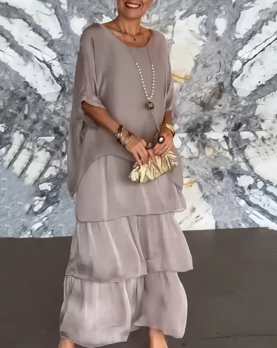 Carolina™ - Elegant Tummy Covering Maxi Dress