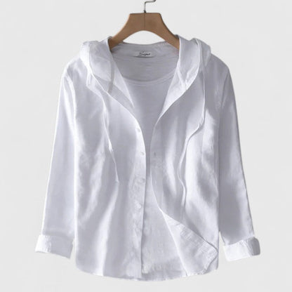 Demi | Elegant Hooded Blouse