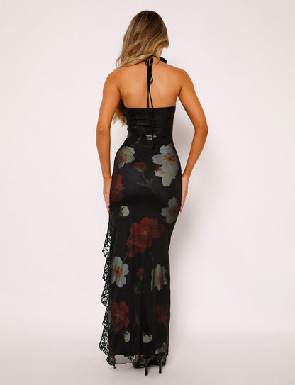 ABITAL - FLOWING SILHOUETTE MAXI DRESS