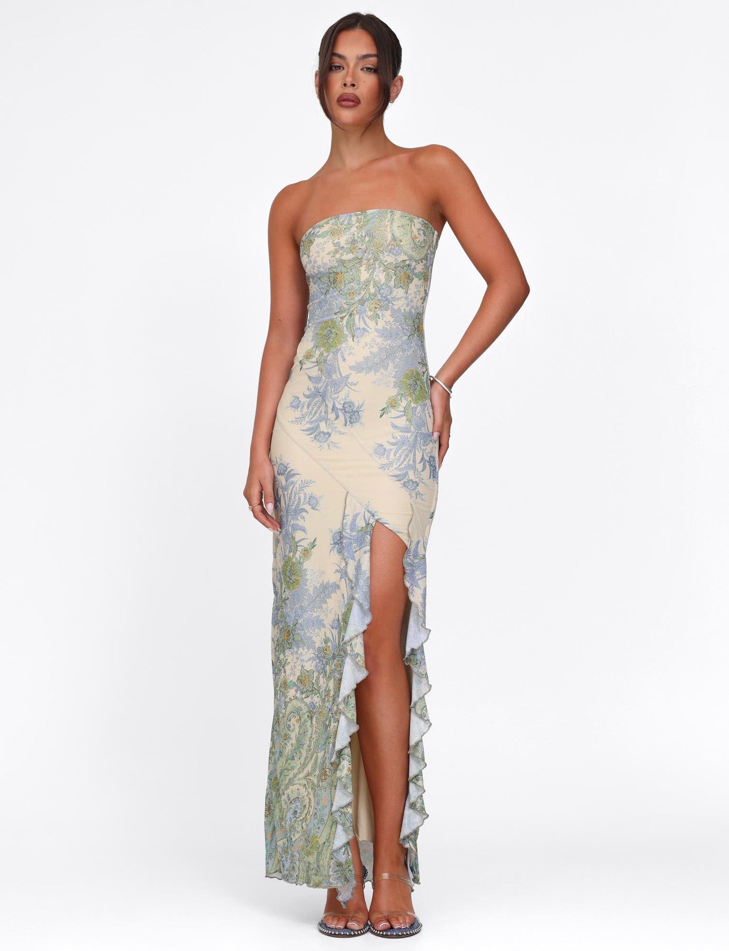 ABITAL - FLOWING SILHOUETTE MAXI DRESS