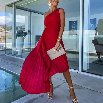 ELLISON - ELEGANT MAXI DRESS WITH WAIST CUTOUT