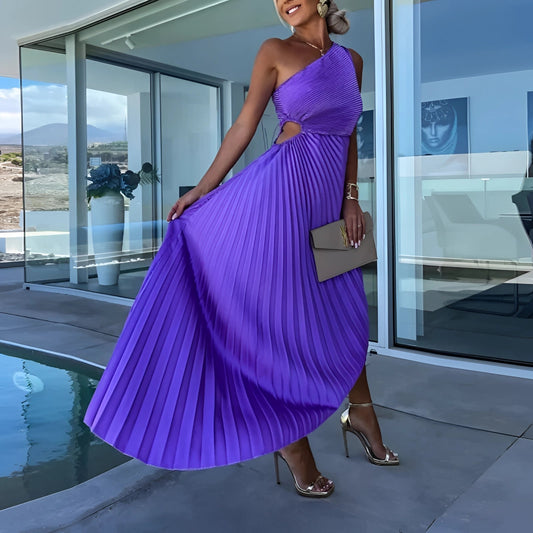 ELLISON - ELEGANT MAXI DRESS WITH WAIST CUTOUT