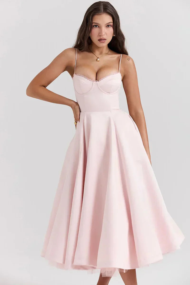 Cordelia | Delicate Tulle Accent Dress