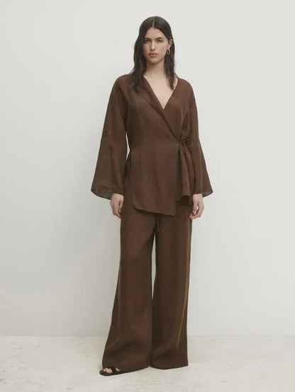 NIZZA - LINEN CO-ORD FALL DROP