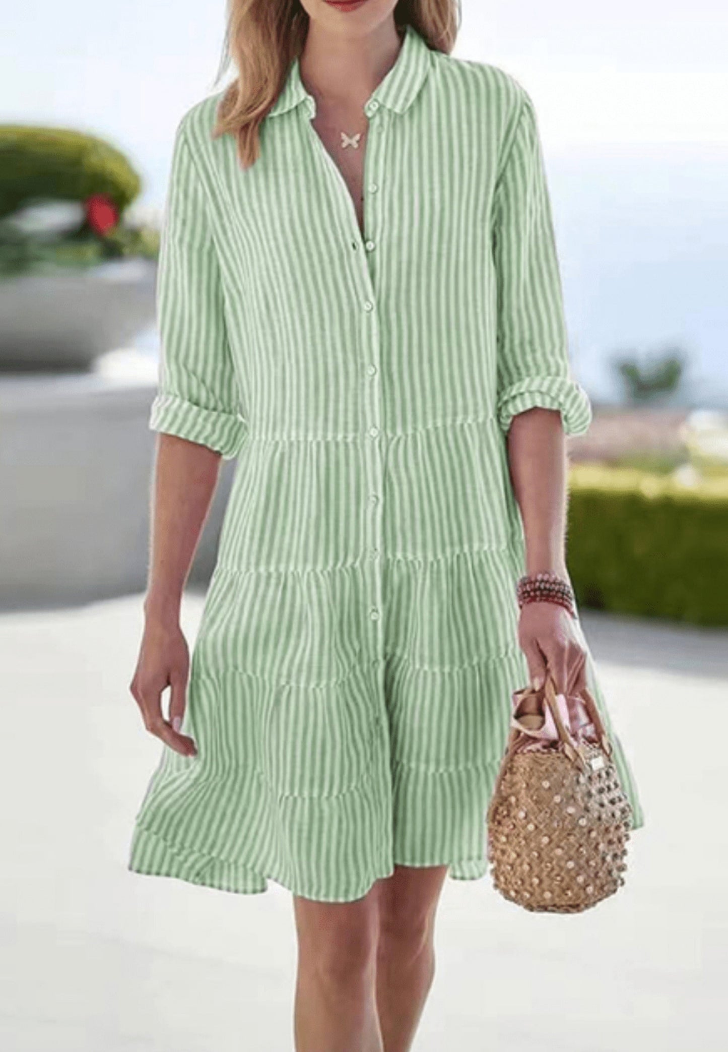 EMMIE – STRIPES IN THE SUN MINI DRESS