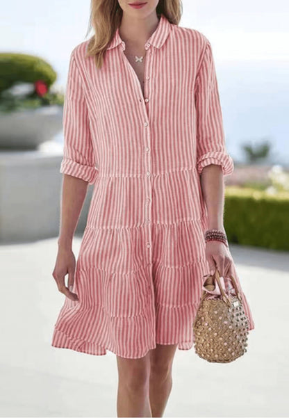 EMMIE – STRIPES IN THE SUN MINI DRESS