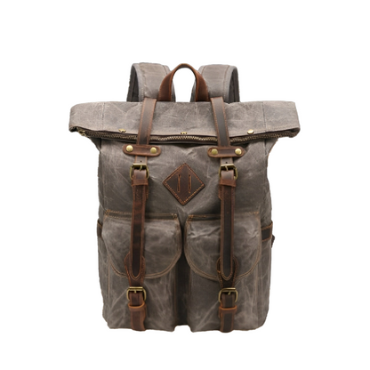 Edriel | Laptop Leather Roll-Top | Backpack
