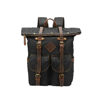 Edriel | Laptop Leather Roll-Top | Backpack