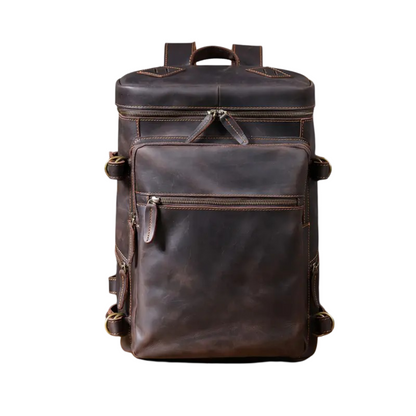 Hanzo | Vintage Leather Laptop Satchel & Travel Backpack
