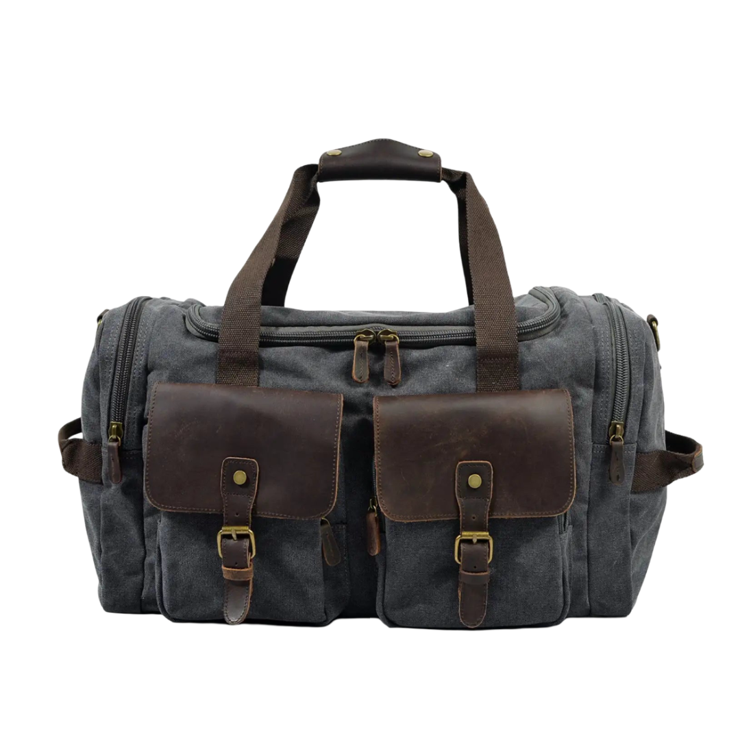 Harlan | Vintage Canvas Weekend Duffel Bag