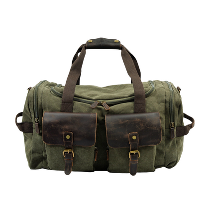 Harlan | Vintage Canvas Weekend Duffel Bag