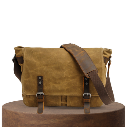 Drake | Waxed Accent Leather | Shoulder Bag